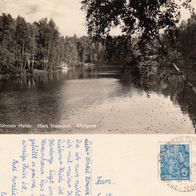 AK Dübener Heide Mark Naundorf Königsee s/ w von 1957