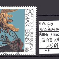 BRD / Bund 1991 100. Geburtstag von Max Ernst MiNr. 1569 gestempelt -1-