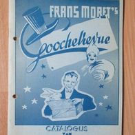 Zaubertrick Katalog Frans Moret´s Goochelrevue holländisch