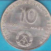 1975 DDR Schweitzer (Motivprobe) 10 Mark Stempelglanz (Exportqualität)