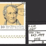 BRD / Bund 1999 250. Geburtstag von Johann Wolfgang von Goethe MiNr. 2073 ESST