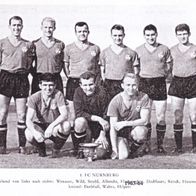 1. FC Nürnberg Mannschaftskarte 1963