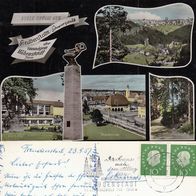 AK Freudenstadt Schwarzwald Mehrbildkarte in Farbe von 1957