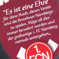 1. FC Nürnberg Postkarte Es ist eine Ehre..... unbeschrieben