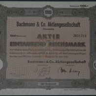 Bachmann & Co. Aktiengesellschaft 1941 1000 RM