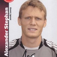 1. FC Nürnberg Autogrammkarte 2008 Alexander Stephan Satz 1