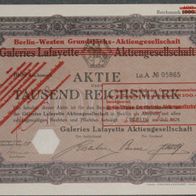 Berlin-Westen Grundstücks-Aktiengesellschaft 1928 1000 RM