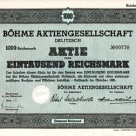 Böhme Aktiengesellschaft 1941 1000 RM