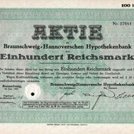 Braunschweig-Hannoversche Hypothekenbank 1927 100 RM