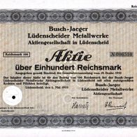 Busch-Jaeger Lüdenscheider Metallwerke 1933 100 RM