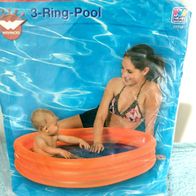 Wehncke Kinderschwimmbecken Planschbecken Kinder Badespaß 3 Ring Pool 157X28cm 
