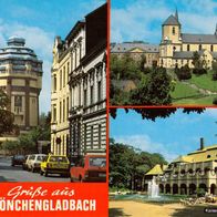 AK Mönchengladbach Mehrbildkarte mit Wasserturm und Autos in Farbe