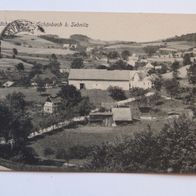 Schönbach (Sächs. Schweiz) b. Sebnitz: Blick auf den Ort, Ak um 1930