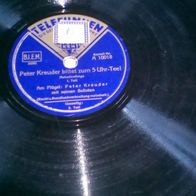 Telefunken Schellackschallplatte " Peter Kreuder bittet zum 5 Uhr Tee "
