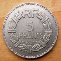 5 Francs 1933 Frankreich