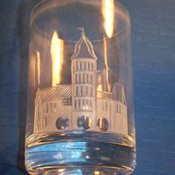 Carl Rotter / Lübeck Glasbecher mit Lübecker Motiv