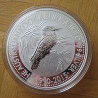 Australien Kookaburra Elizabeth II 30 Dollar 2015 / / 1 kg. Silber Münze