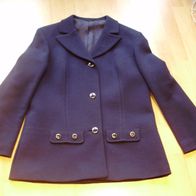 Schurwolle Blazer Jacke dblau Gr 40 passend zu Rock