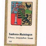 Abdulla Wappen Ehem. Deutscher Staat Sachsen - Meiningen Serie 2 Nr 149
