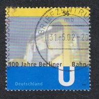 BRD Sondermarke " 100 Jahre Berliner U-Bahn " Michelnr. 2242 o