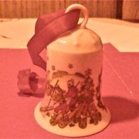 Hutschenreuther Weihnachtsglocke, Orig. Motiv " Flößerland " aus 1998 mit der OVP