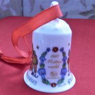 Hutschenreuther Weihnachtsglocke, Orig. "Mittenwald" aus dem Jahr 1997 mit OVP