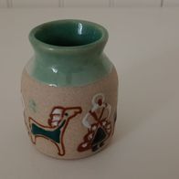 kleine Vase Etho Stil ca. 6,5 cm hoch