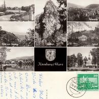 AK Ilsenburg Harz - Ilsenstein s/ w Mehrbildkarte von 1976