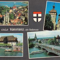 AK Konstanz Bodensee Mehrbildkarte in Farbe - unbenutzt