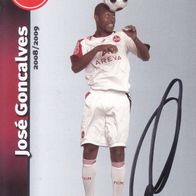 1. FC Nürnberg Autogrammkarte 2008 Jose Goncalves Satz 2