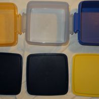 XP Tupperware Behälter mit Deckel 3Stk 1362 + 1363 Brotdose Vorratsdose 16x16x5,5 ge