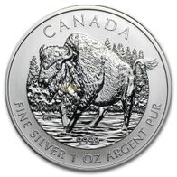 1 Unze Silber Kanada Wildlife Bison 2013