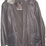 KG C&A Westbury Jacke Nappaleder schwarz Gr. 50 Wintereinsatz kaum getragen