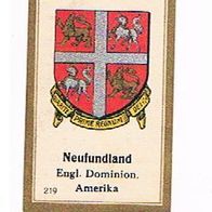 Abdulla Wappen Schutzstaaten Neufundland Serie 2 Nr 219