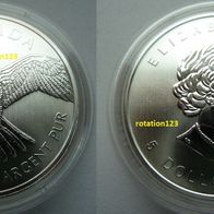 Canada 5 $ 2014 "Birds of Prey - Falcon" Silber BU