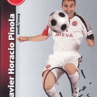 1. FC Nürnberg Autogrammkarte 2008 Javier Horacio Pinola Satz 2