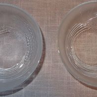CK Glasschüssel 2 gleiche kleine Schüsseln ältere Schüsselchen Speiseschüssel Eisdeko