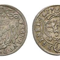 Salzburg Erzbistum 1/2 Batzen 2 Kreuzer 1716 "Franz Anton v. Harrach " (1709-1727)