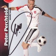 1. FC Nürnberg Autogrammkarte 2008 Peter Perchtold Satz 2
