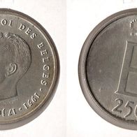 Belgien 250 Francs 1976 vz/ bfr. * *25. Jahrestag der Thronbesteigung... * *Silber