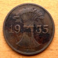 1 Reichspfennig 1935 F