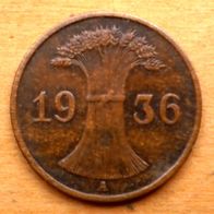 1 Reichspfennig 1936 A