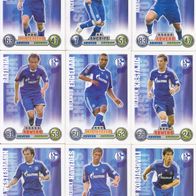 12x Schalke 04 Topps Match Attax Trading Card 2008