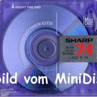 SHARP MiniDisc 74er 3er Set selten rare