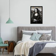 Mona Lisa Schwarz Weiss