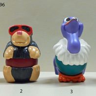 Ü-Ei-Kugelfiguren-Serie "Typen zum Kugeln" D 1996, komplett + 4 BPZ