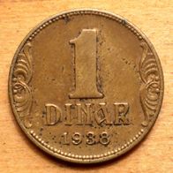 1 Dinar 1938 Jugoslawien
