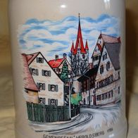 H GERZ Bierseidel 0,5L Bierhumpen Sammelkrug * Gemeindesaal* Heroldsberg 1986 Anden