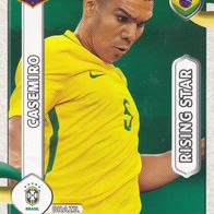 Panini Trading Card Fussball WM 2018 Casemiro Nr.09 aus Brasilien Rising Star