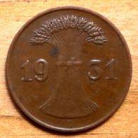 1 Reichspfennig 1931 D